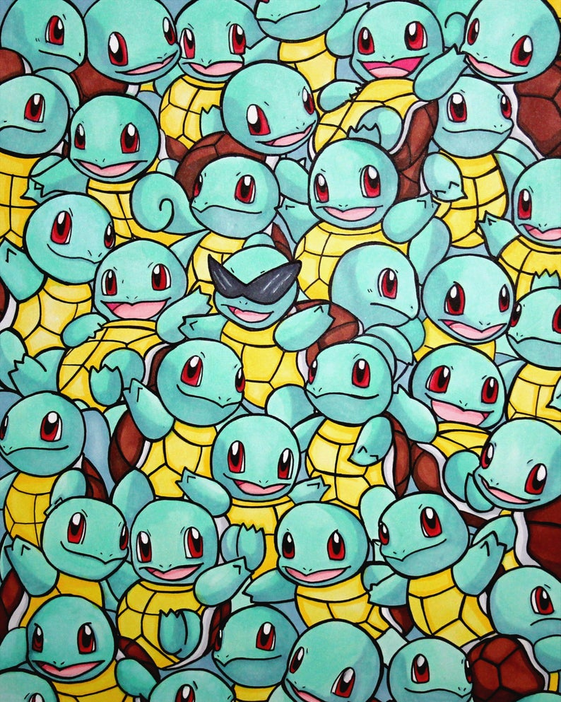 Pokémon Squirtle Squad Print. Etsy. Squirtle squad, Squirtle, Pokemon