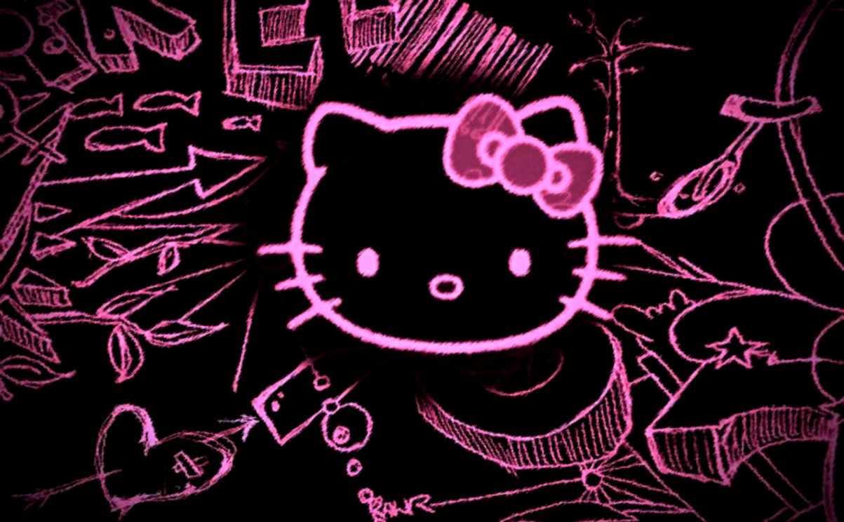 Hello Kitty Emo Background  hello kitty emo Wallpaper by kanpoak  เฮลโล  คตต