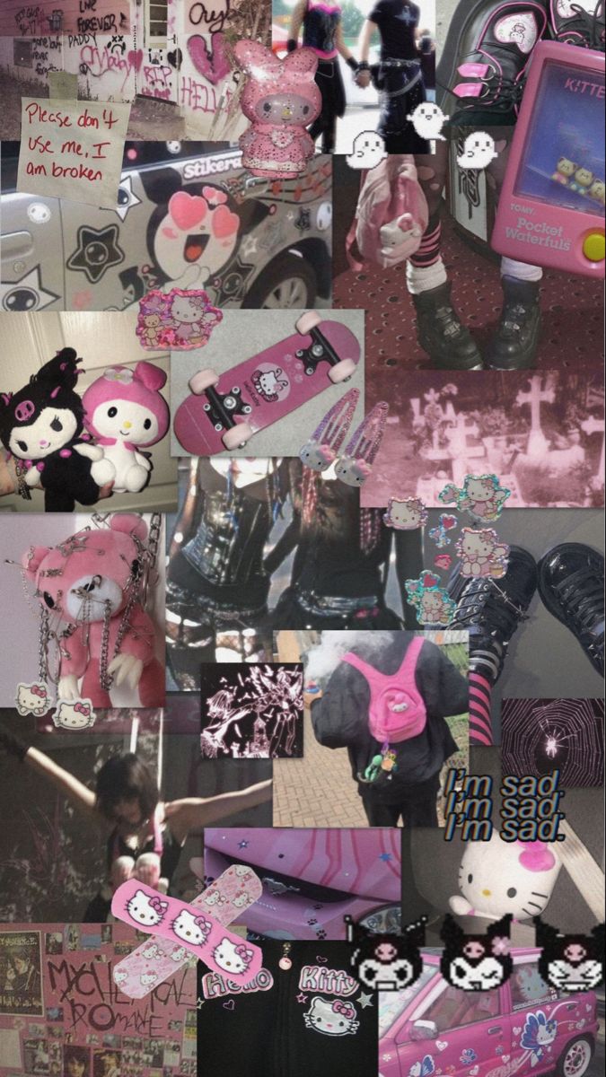 ♥«´¨`•°a cute wallpaper i made°•´¨`»♥ (sanrio + ???). Hello kitty iphone wallpaper, Hello kitty wallpaper, Emo wallpaper