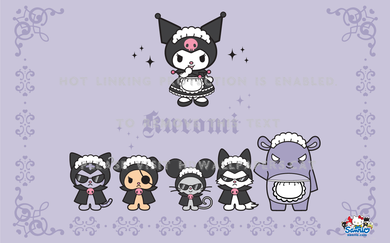 kuromi lolita hello kitty cute gothic anime