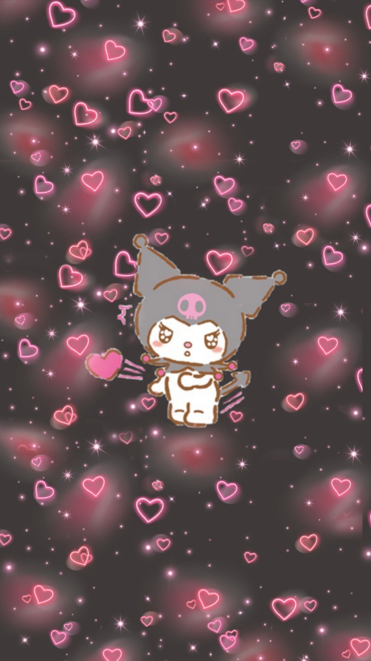 Kuromi. Hello kitty iphone wallpaper, Sanrio wallpaper, Goth wallpaper