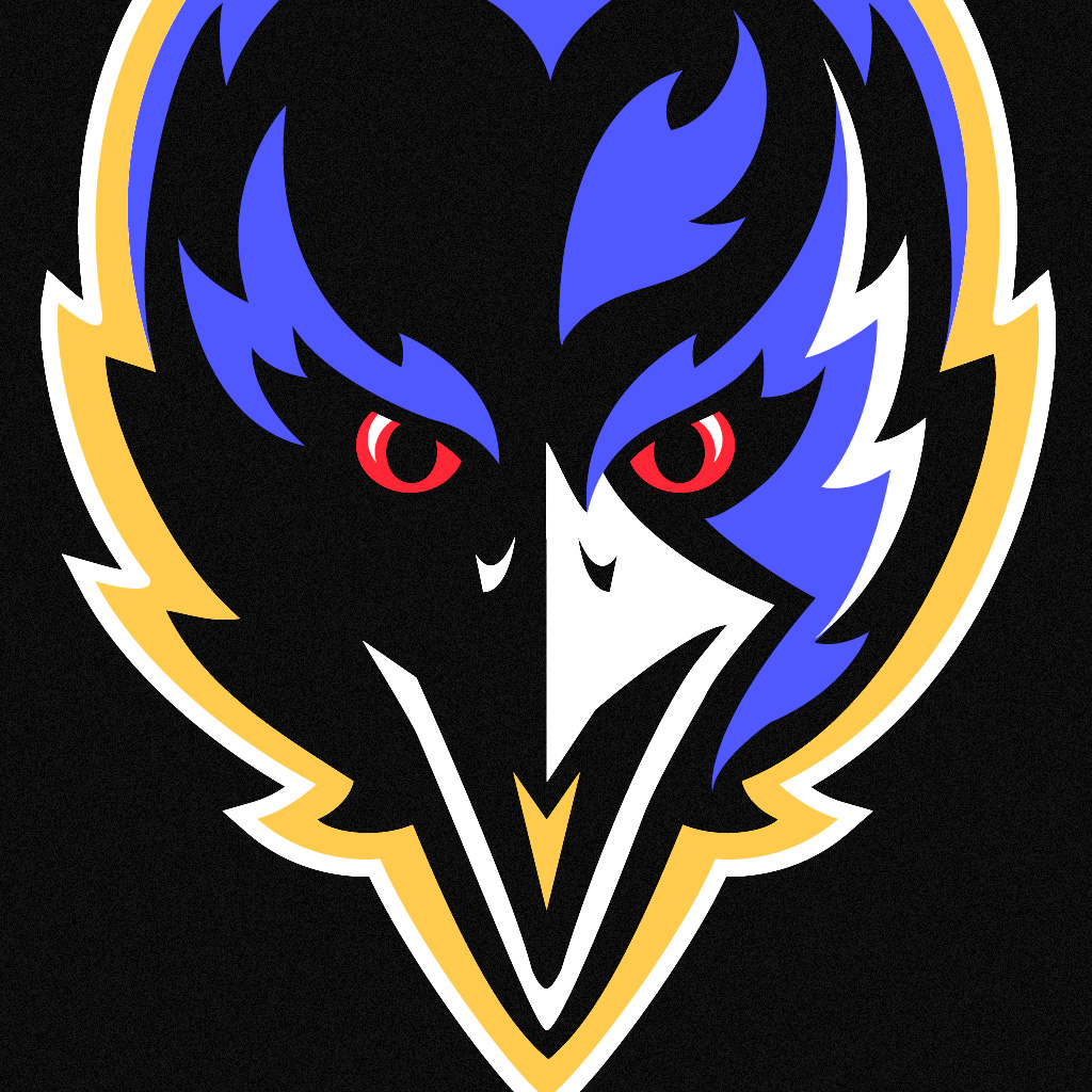 iPad Wallpaper with the Baltimore Ravens Team Logo