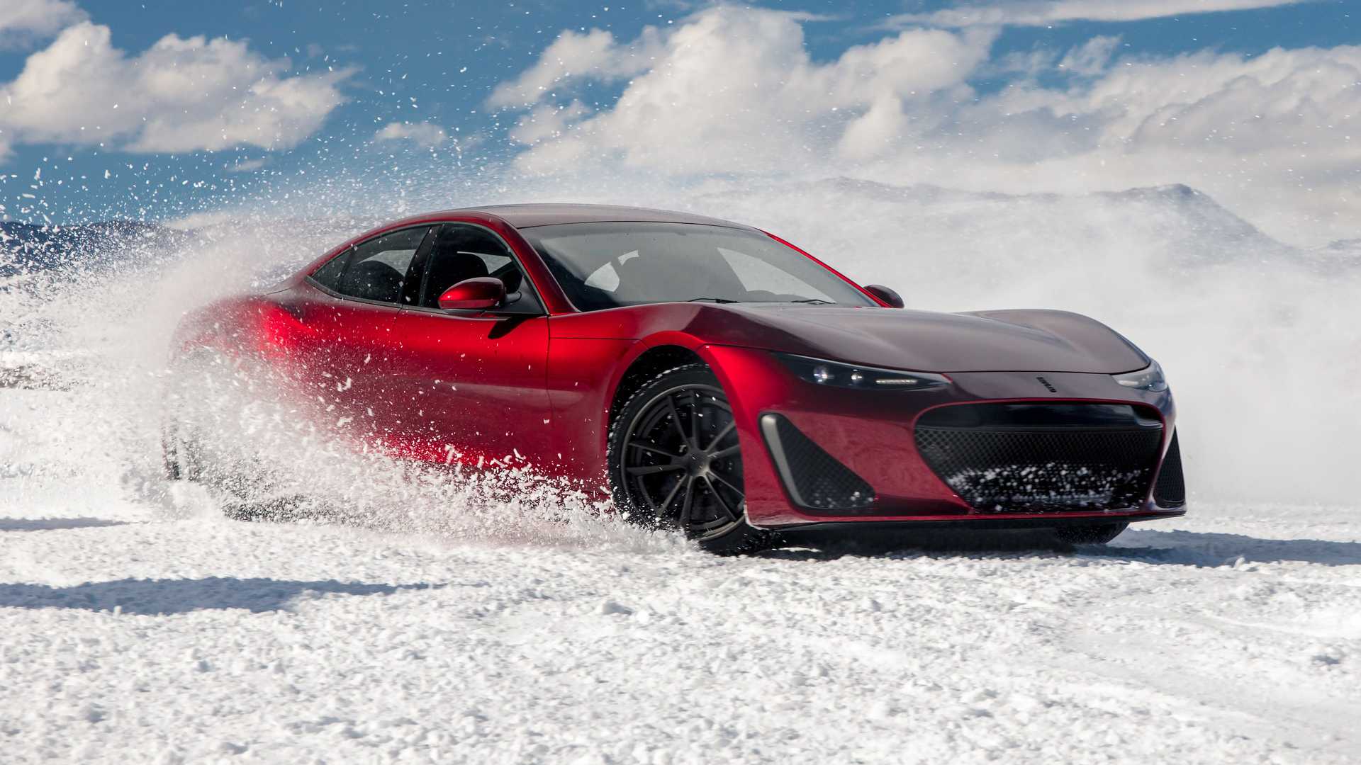 Watch The Drako GTE Do Tank Turns On A Frozen Lake