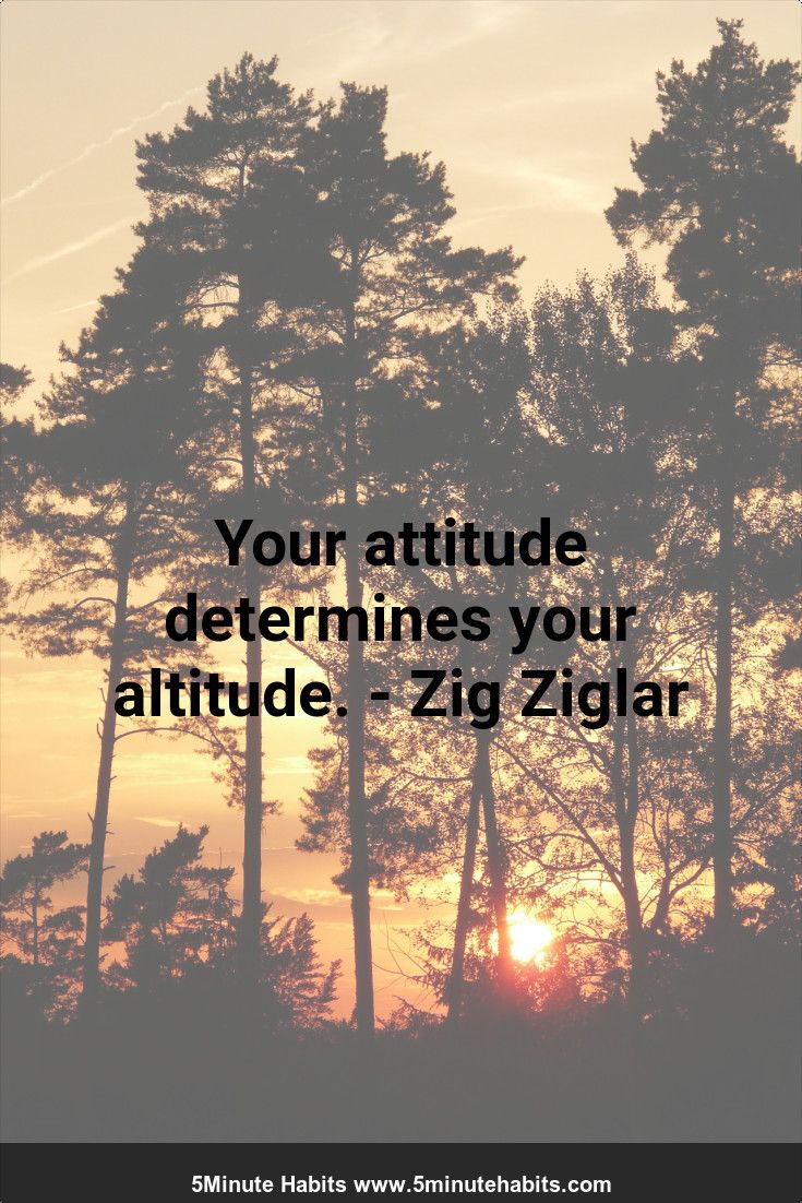 Your attitude determines your altitude. Ziglar 5minutehabits.com. Stock image background, Evening sky, Stock image free