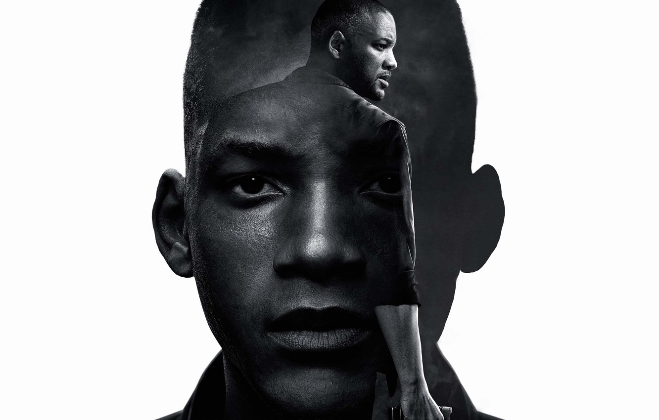 Wallpaper black & white, Will Smith, Will Smith, Gemini Man, Gemini image for desktop, section фильмы