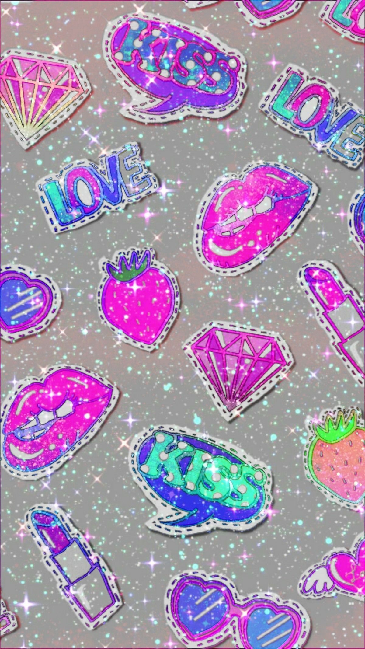 Glitter Girl Wallpaper