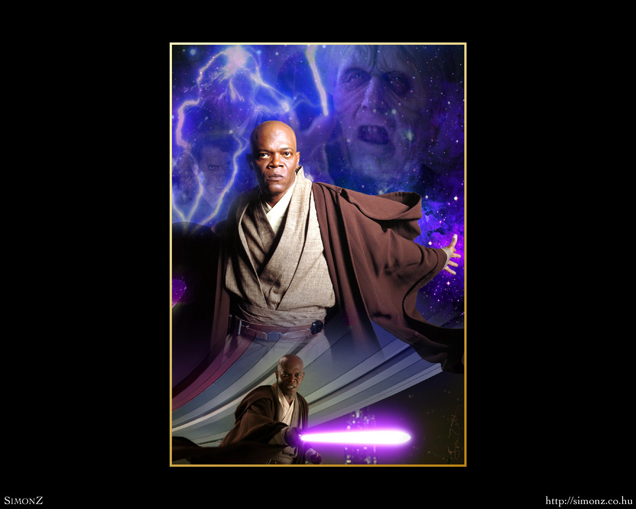 Mace Windu Wars Characters Wallpaper