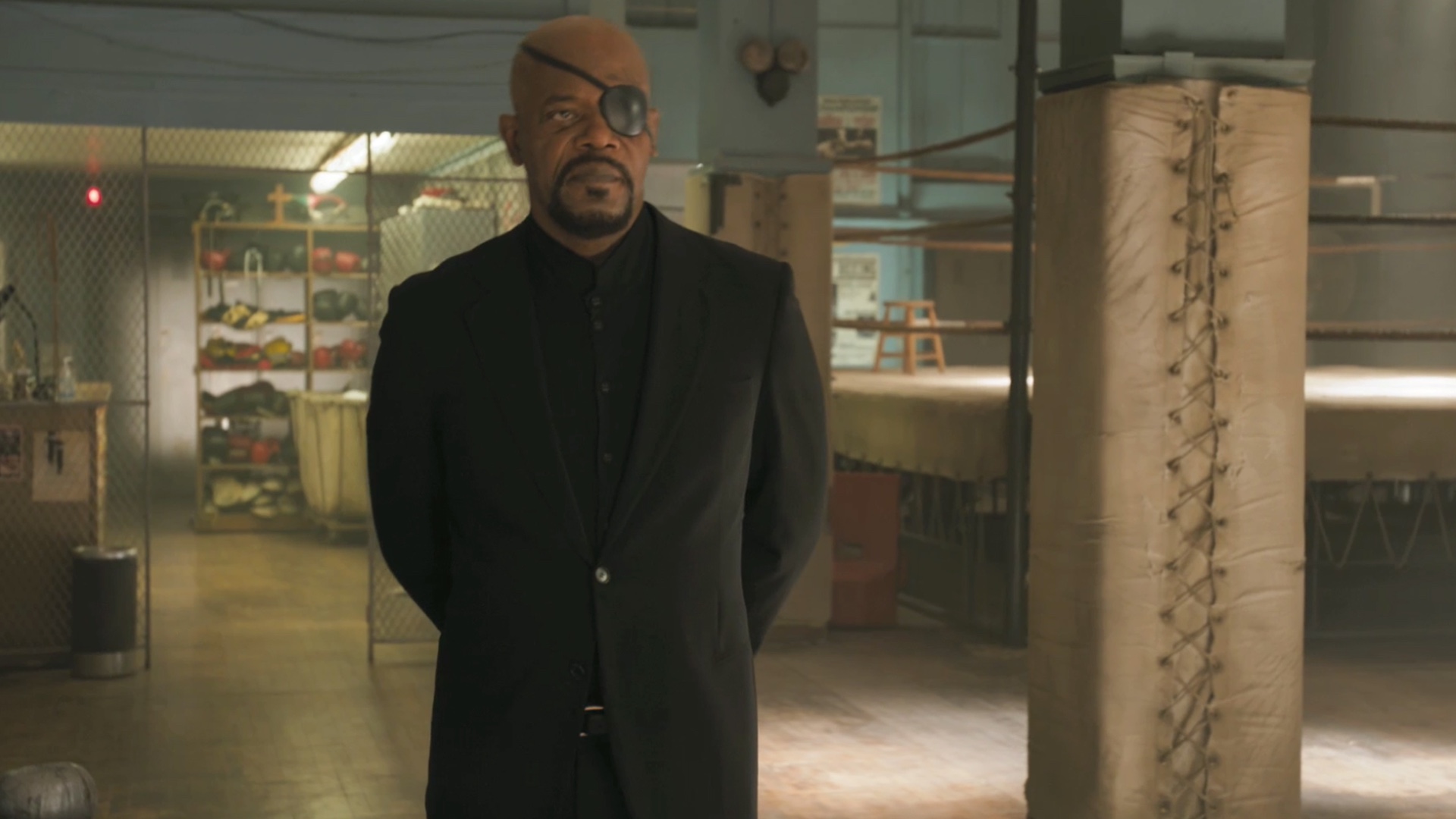 First Look at Young Nick Fury on the Set of CAPTAIN MARVEL