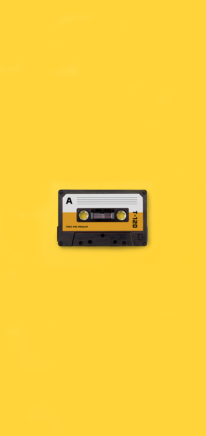 Cassette wallpaper mobile 720x1520