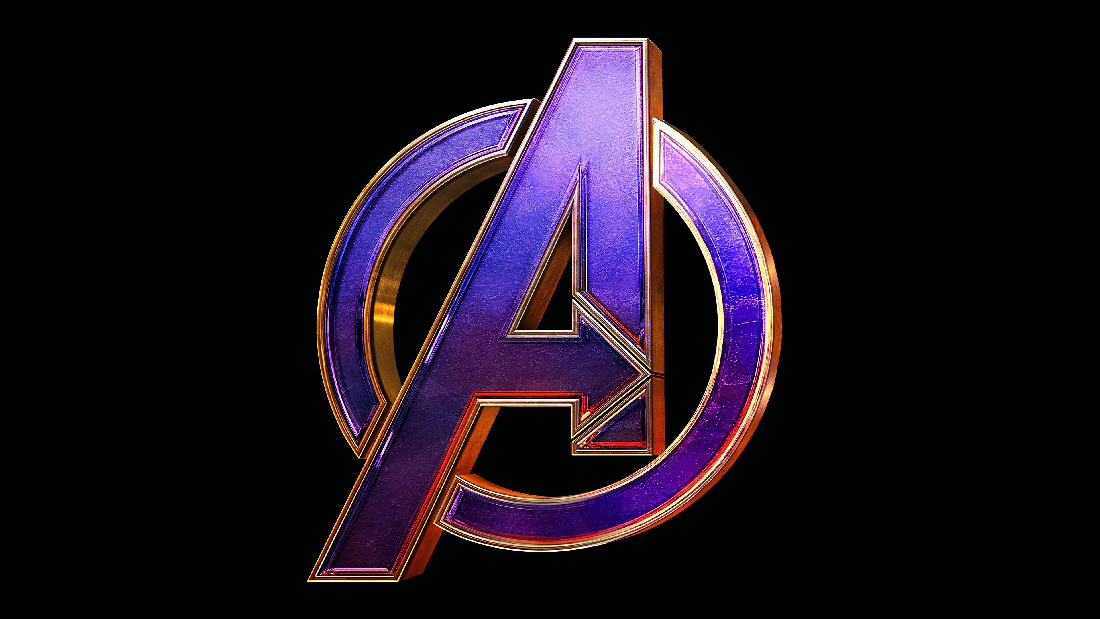 Avengers Logo 4K Wallpaper, HD Avengers Logo 4K Background on WallpaperBat