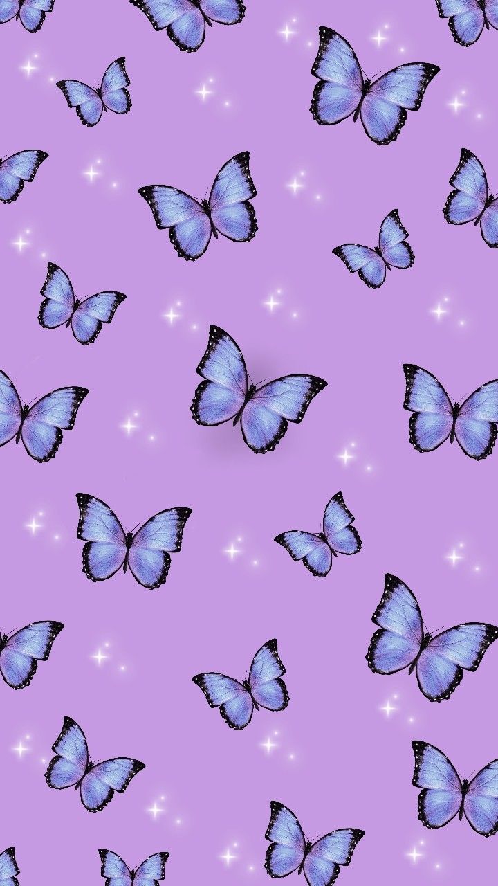 Butterfly Wallpaper. Butterfly wallpaper, Purple wallpaper, Butterfly wallpaper iphone