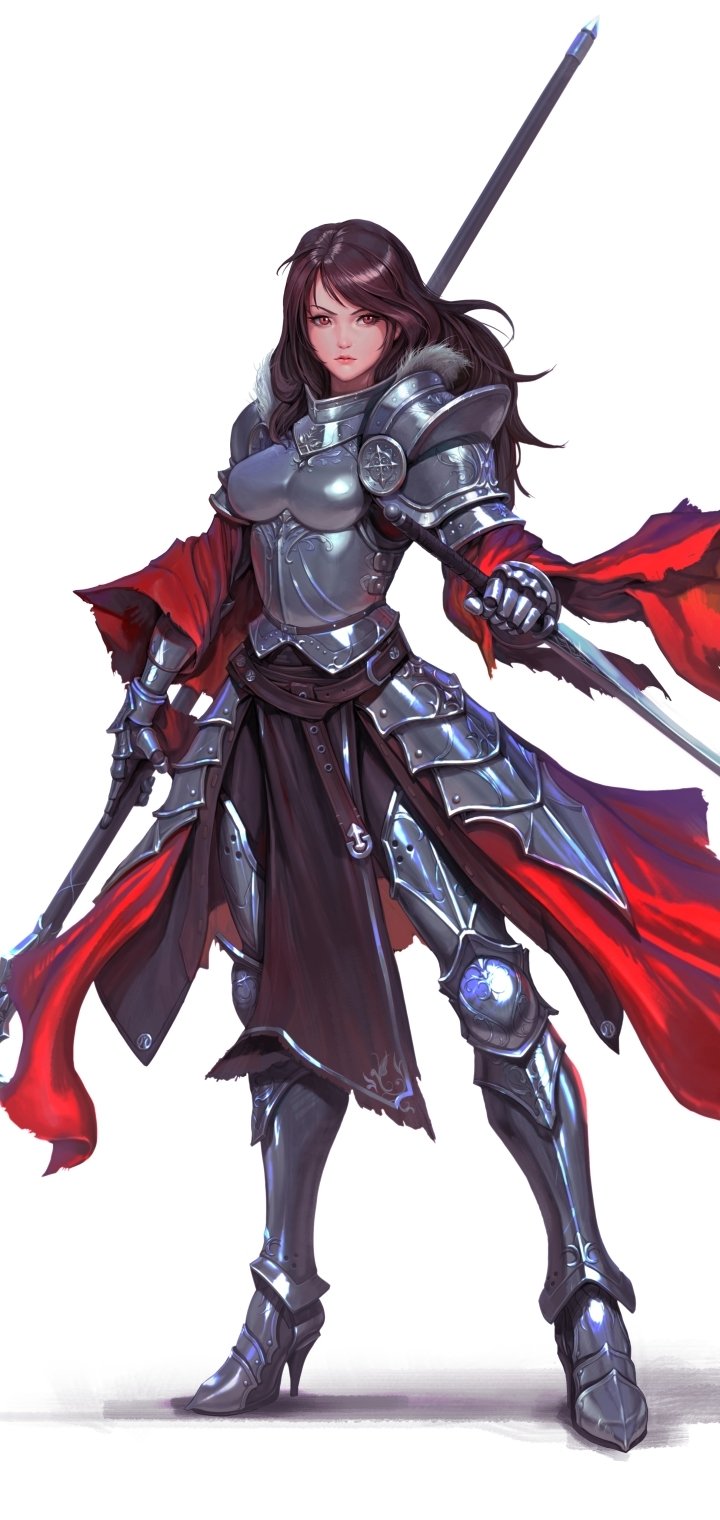 Fantasy Women Warrior (720x1520) Wallpaper