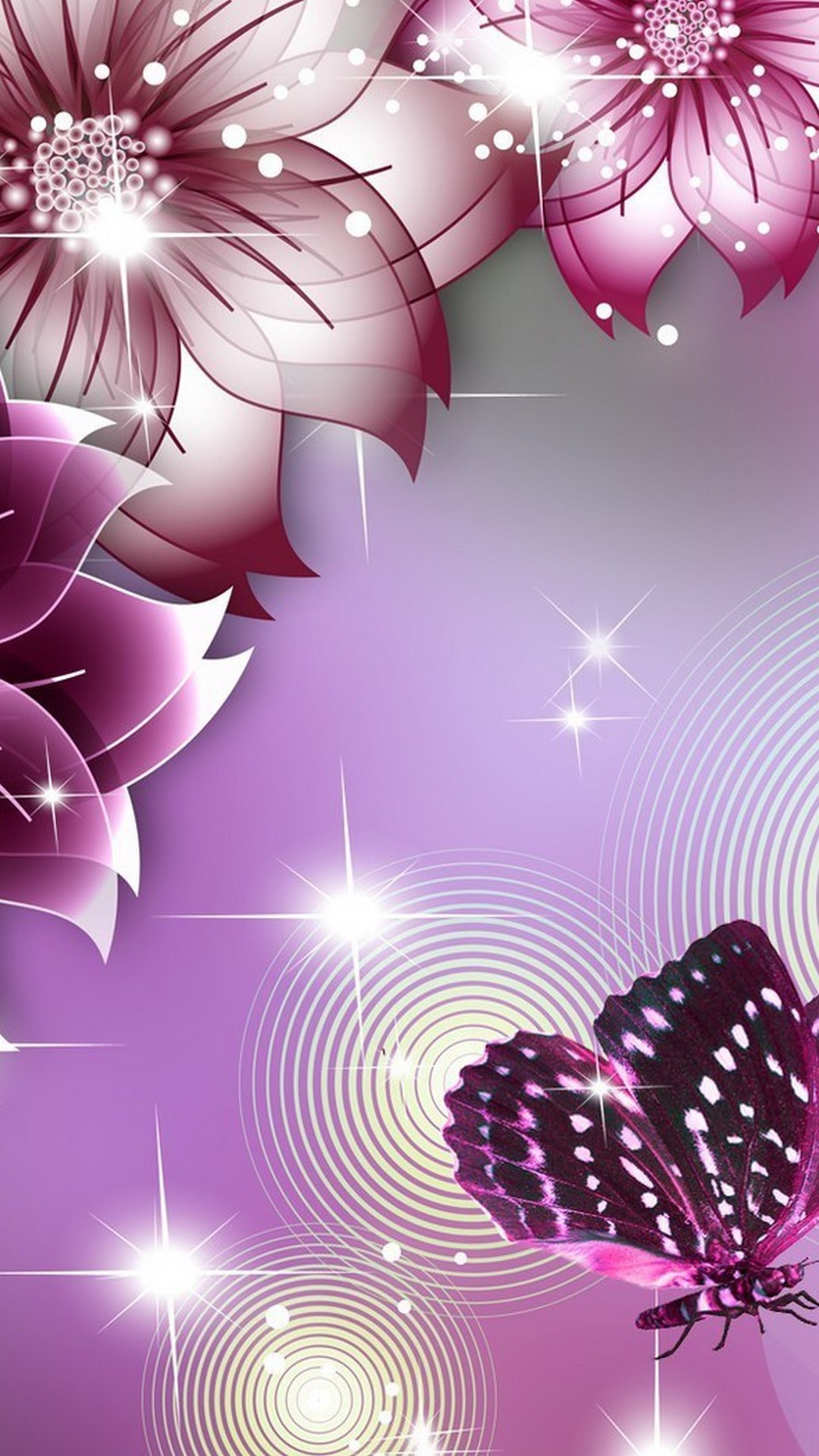 Purple Butterfly Cellphone Wallpaper Cute Wallpaper