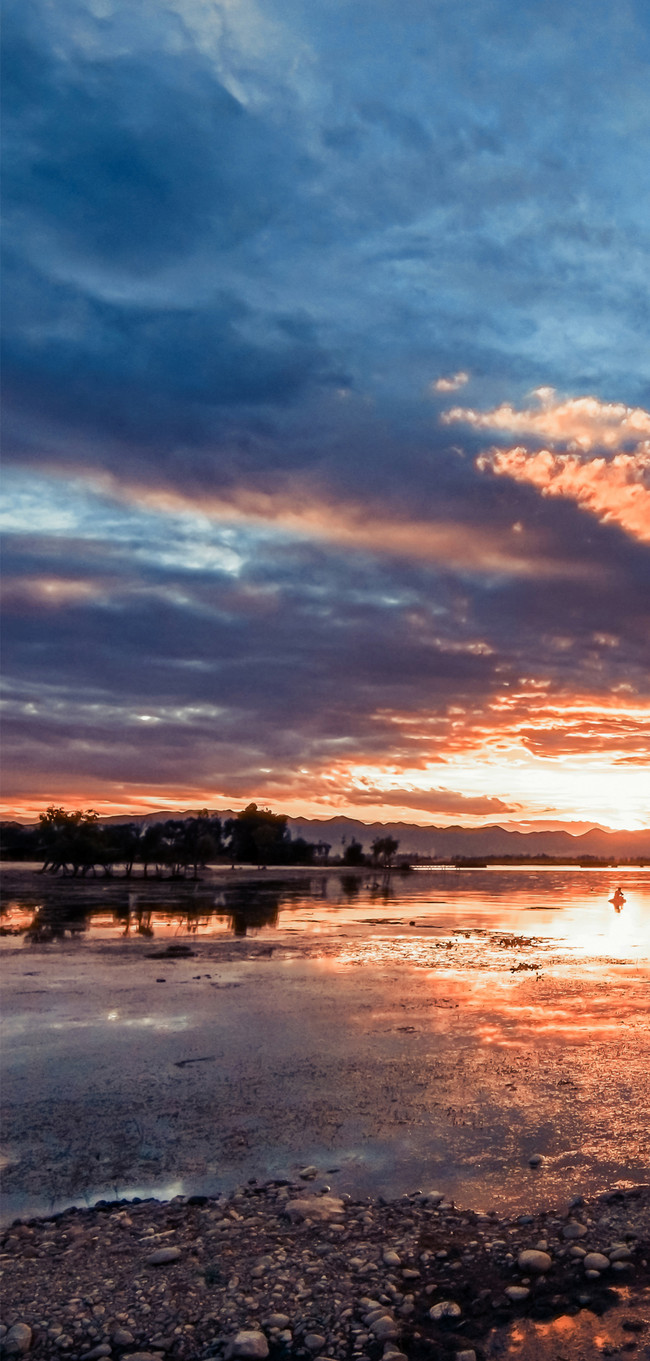 Dusk Sunset Mobile Phone Wallpaper wallpaper background image free download