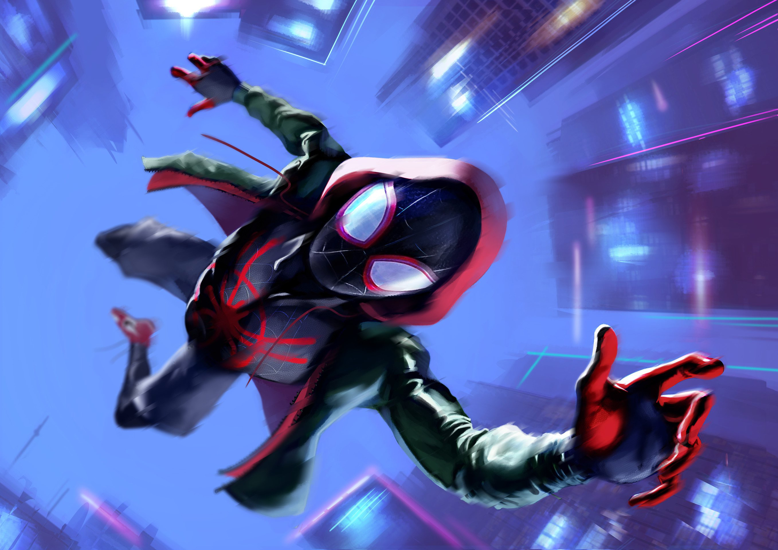 Spider Man: Into The Spider Verse HD Wallpaper, Background