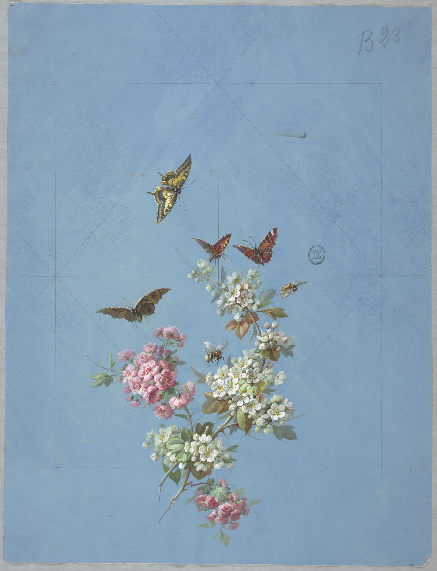 Flowers And Butterfly Aesthetic Wallpapers Wallpaper Cave