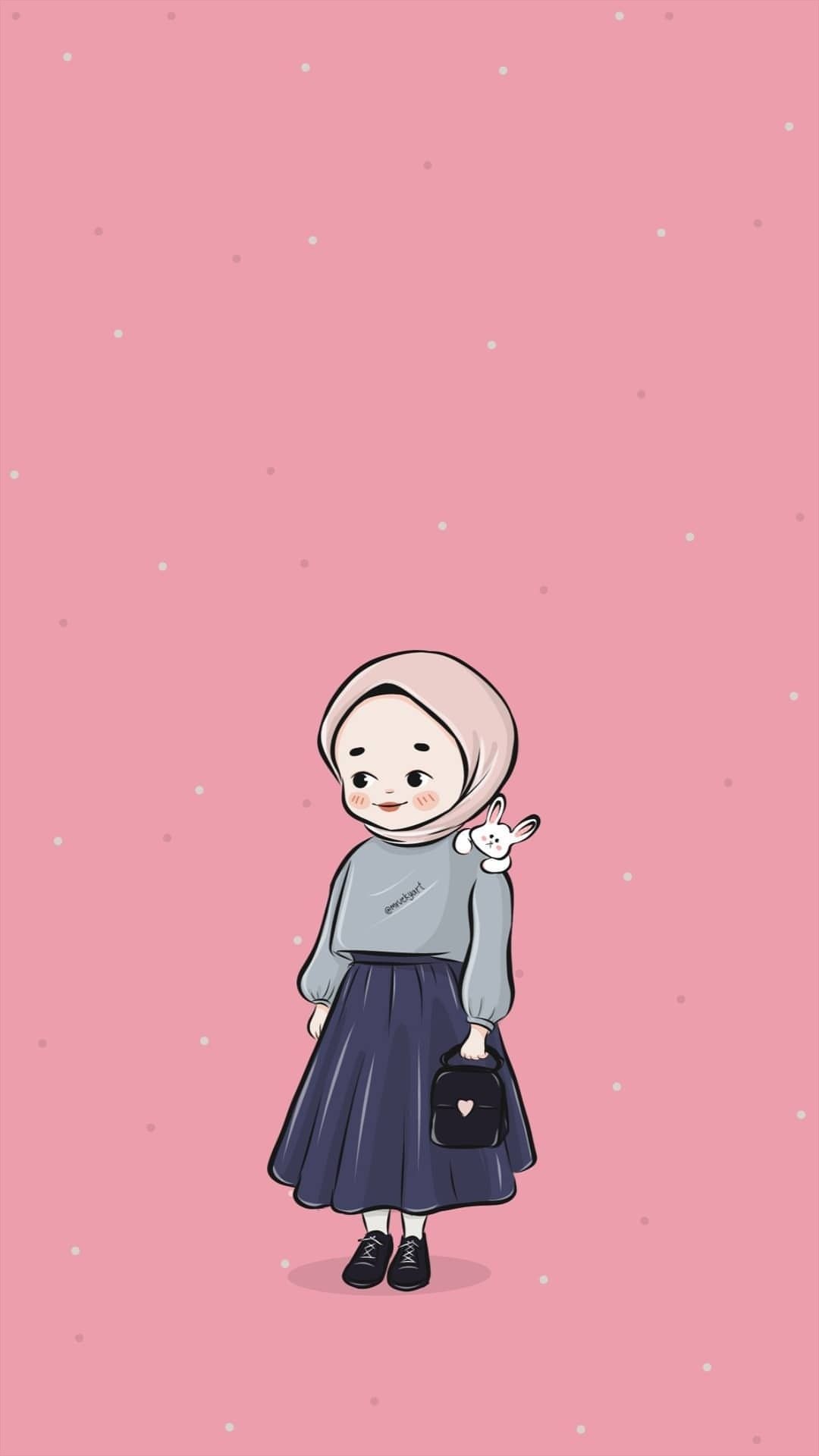 Wallpaper iPhone Hijab Girl