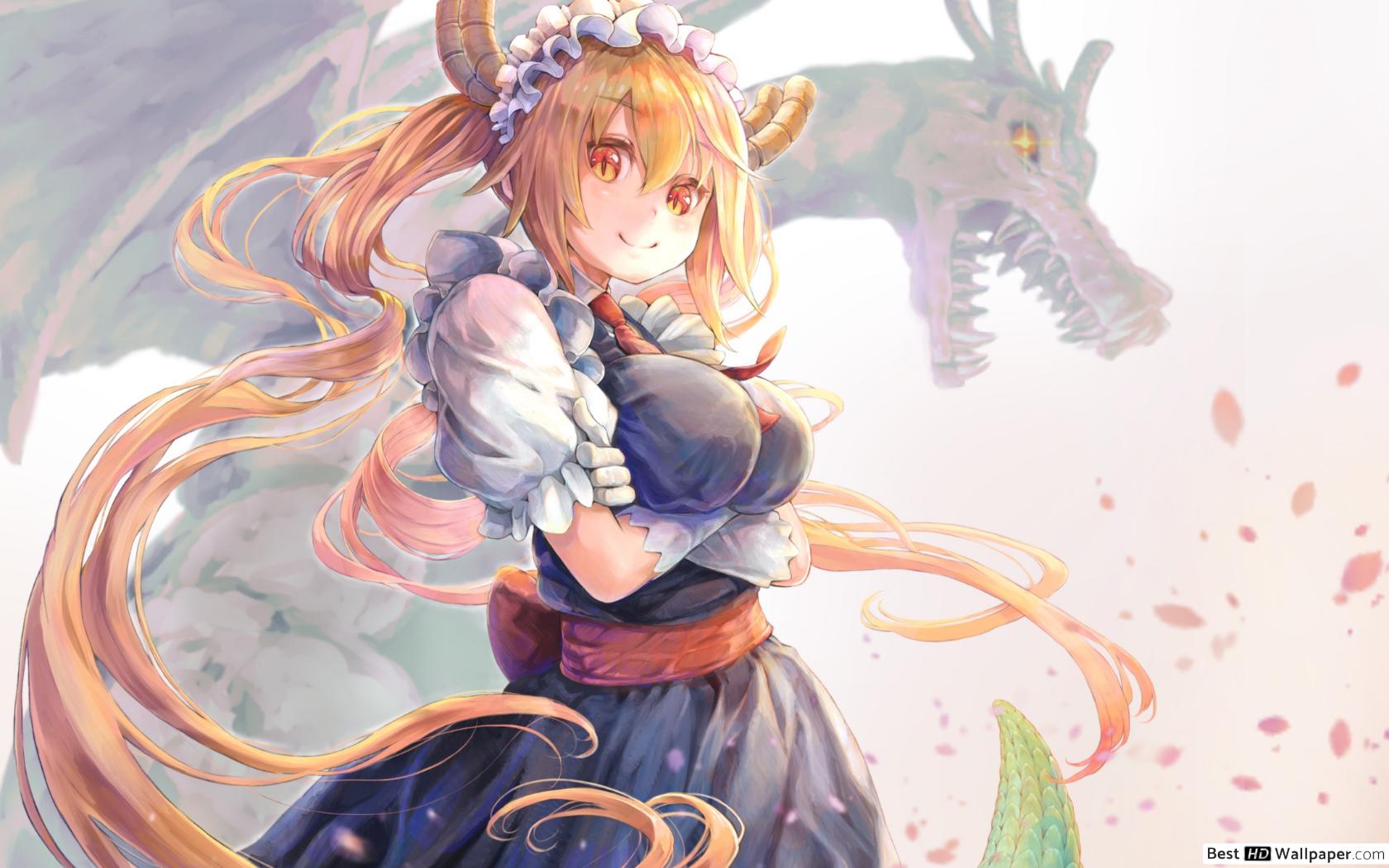 Miss Kobayashi Dragon Maid HD wallpaper download