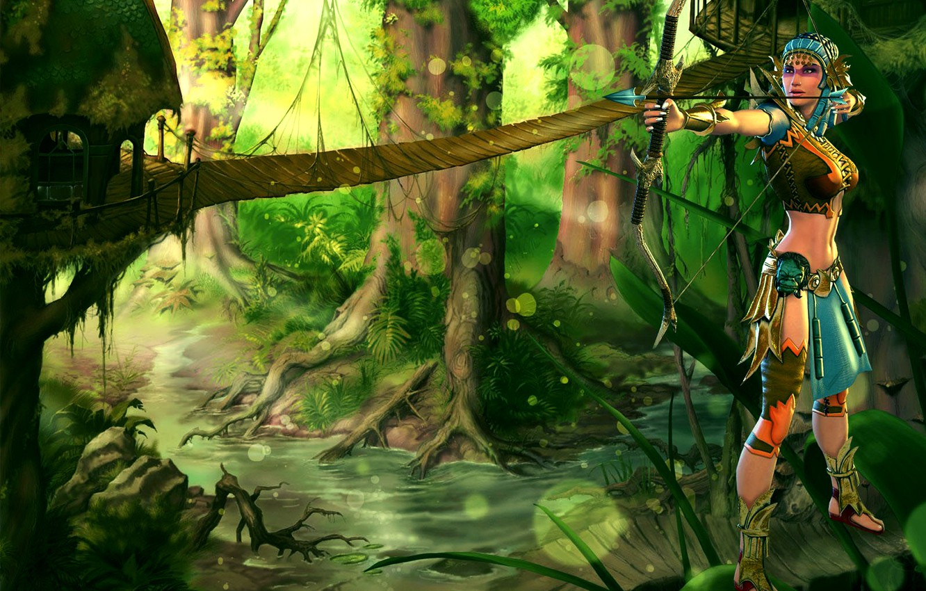 Wallpaper Dryad, Ice & Blood, Ankara, Sacred 2 Ice & Blood, Sacred, Ice and Blood image for desktop, section игры