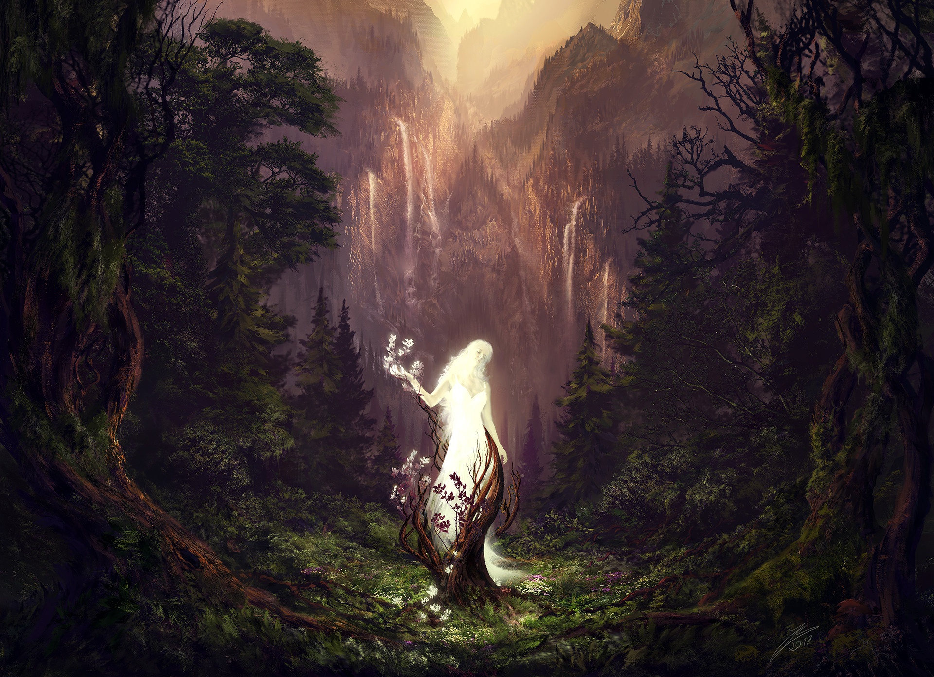 Dryad HD wallpaper, Background