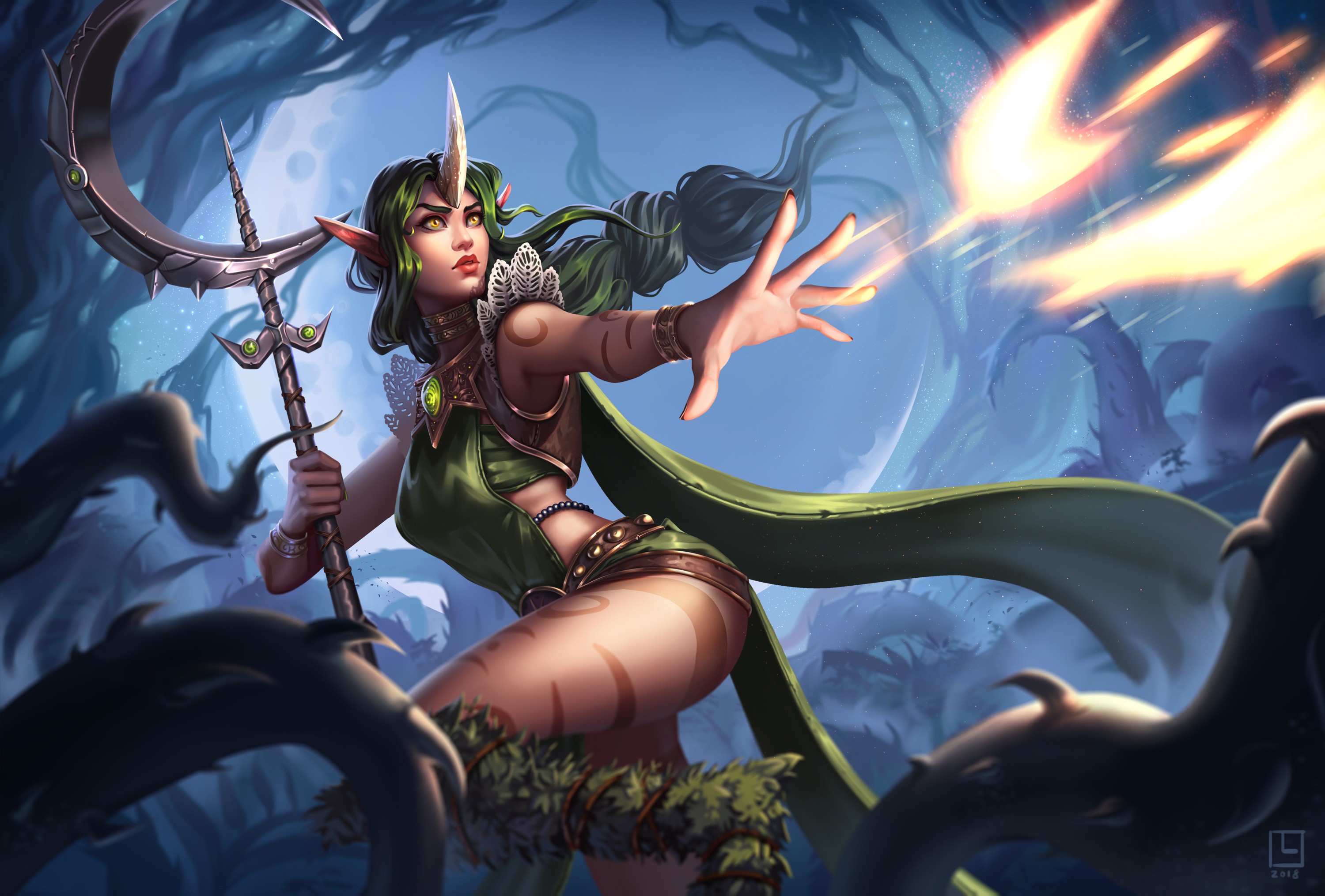 Dryad Soraka. Wallpaper & Fan Arts. League Of Legends