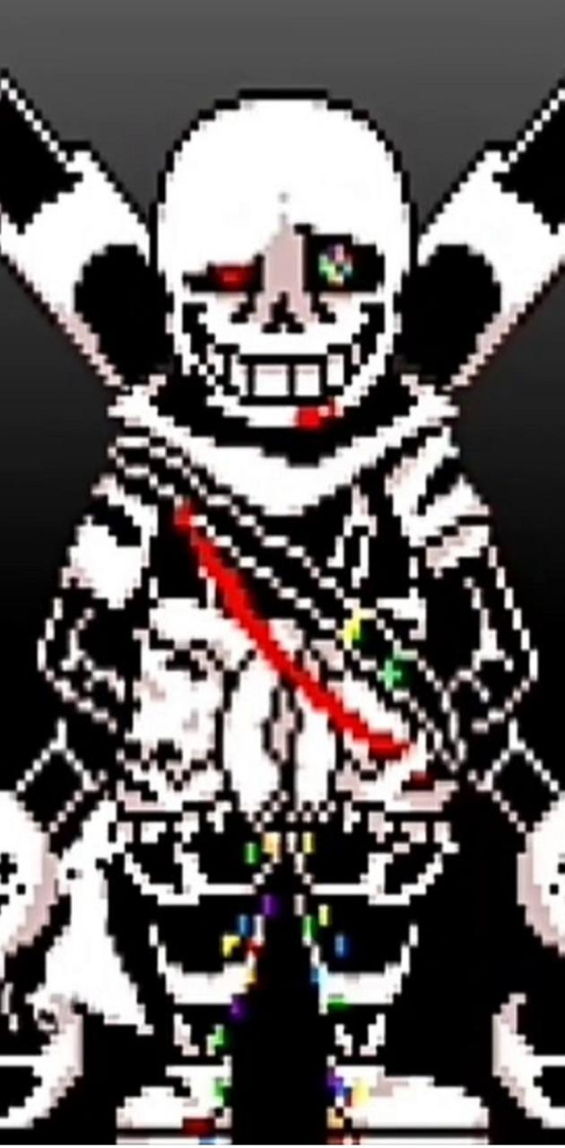 Ink sans tokyovania phase 3 pixel art