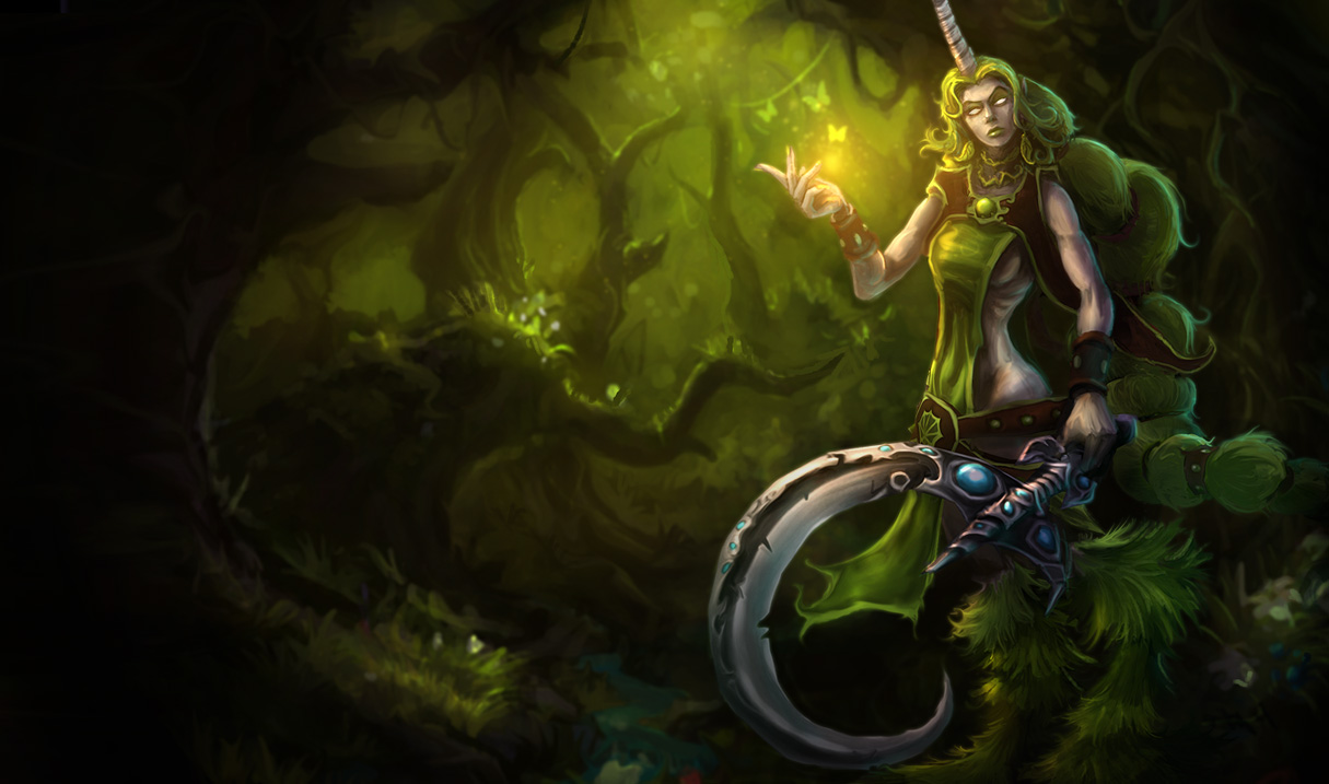 Dryad Soraka Skin of Legends Wallpaper