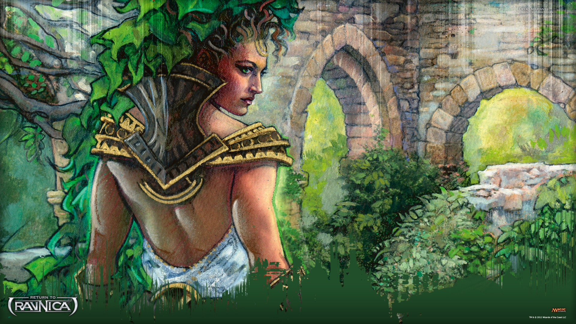 Wallpaper of the Week: Dryad Militant. MAGIC: THE GATHERING