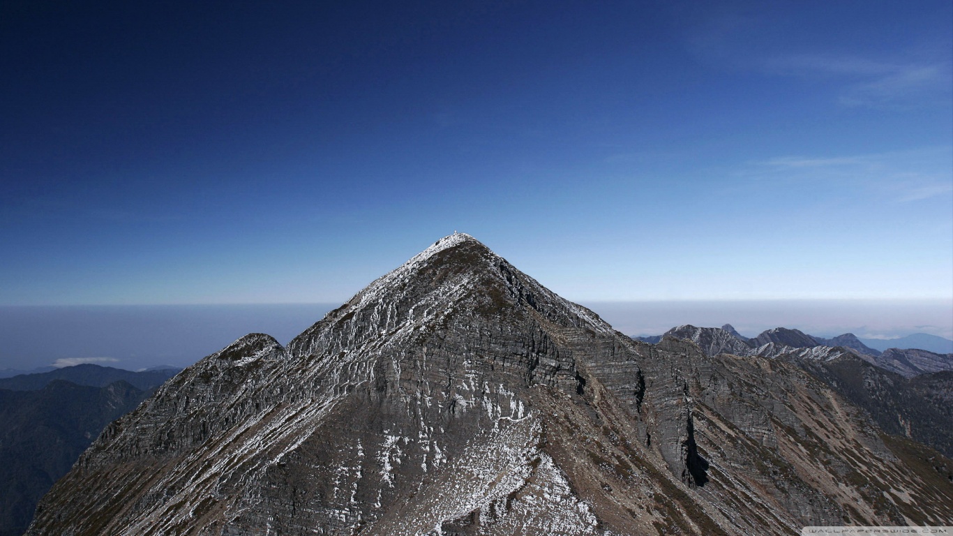 Mountain Peaks HD wallpaperx768