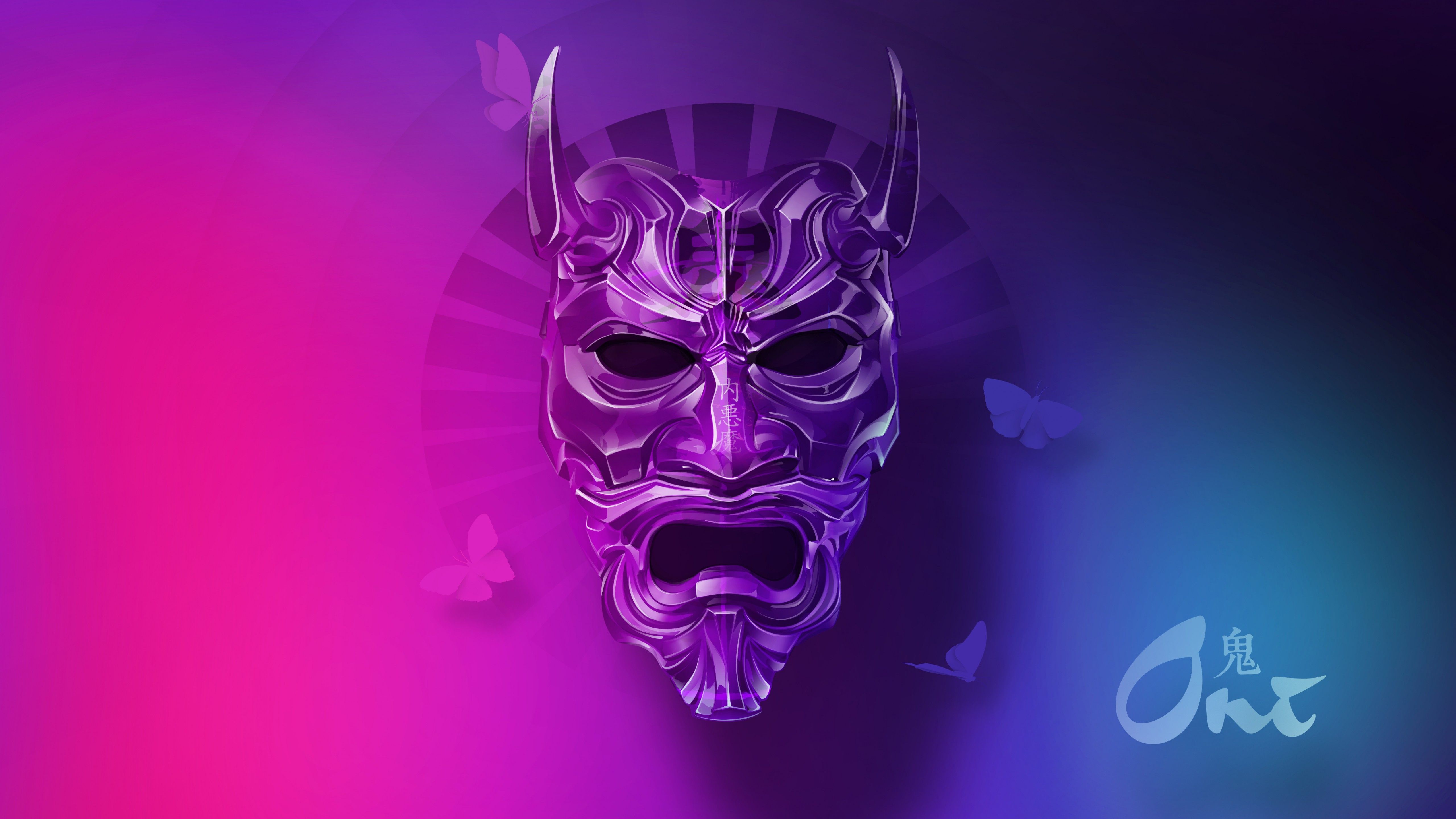 Japanese Mask Wallpaper