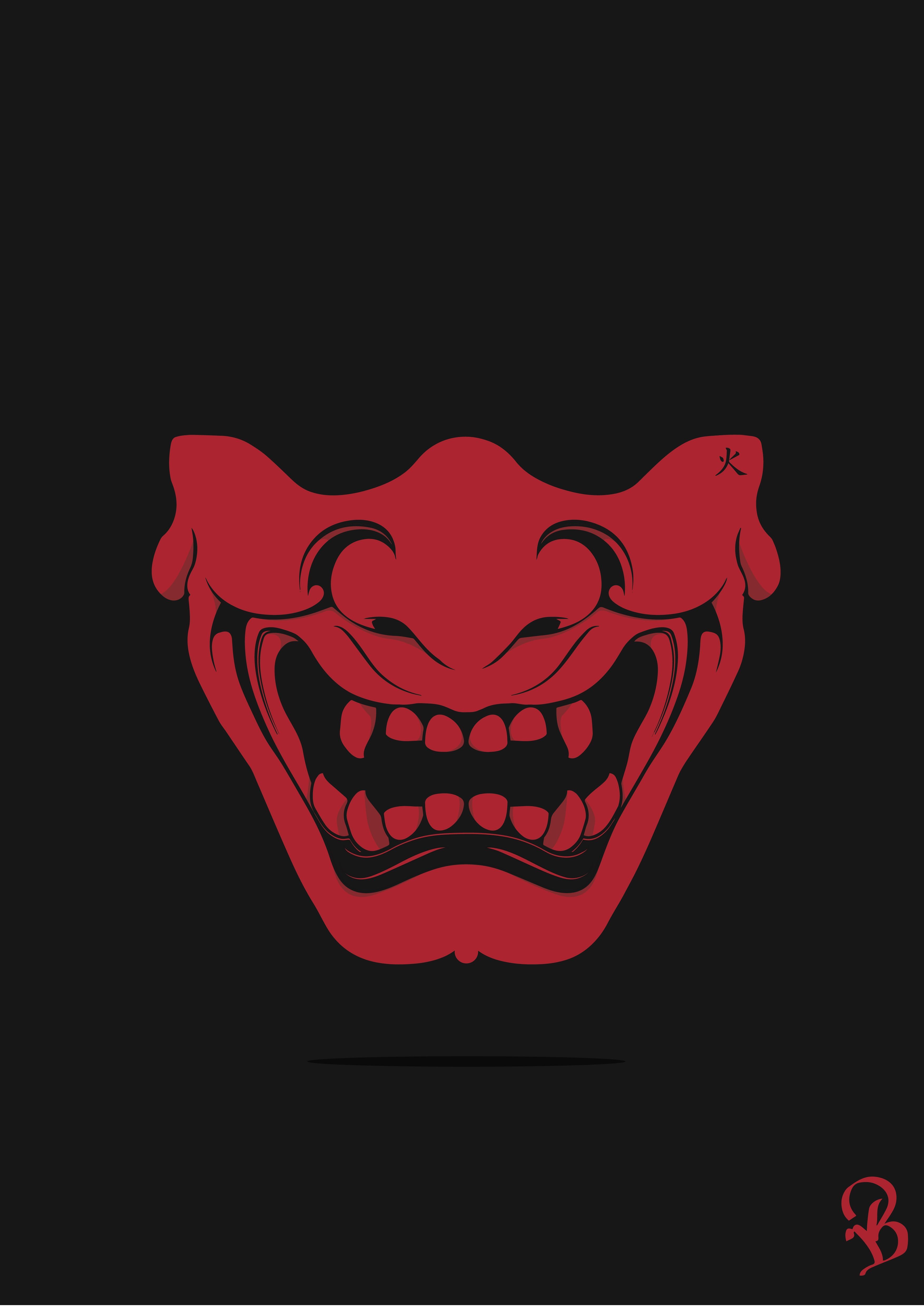 Japanese Mask Wallpaper