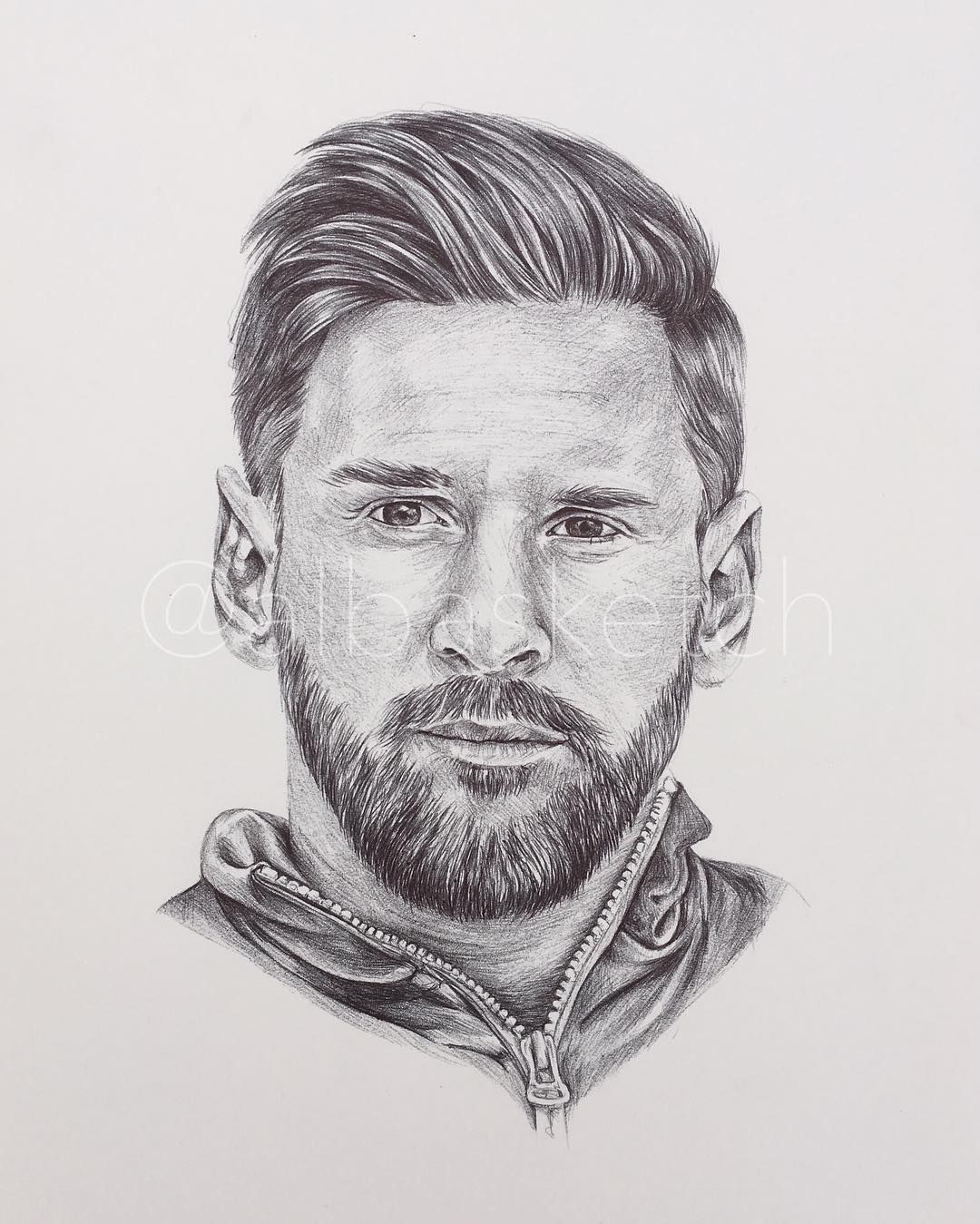 ArtStation - Portrait Drawing of Lionel Messi