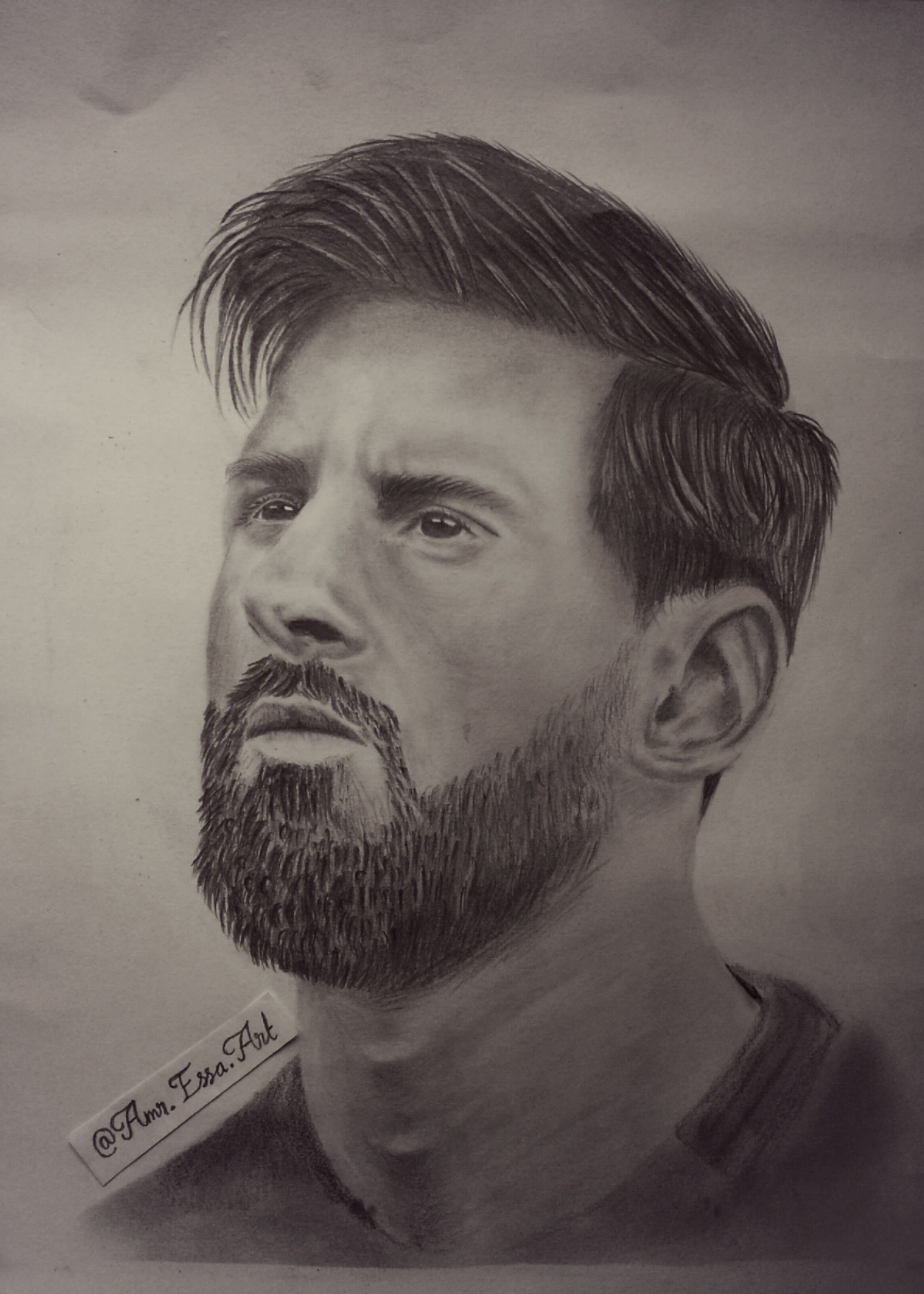 Lionel Messi Portrait · Creative Fabrica