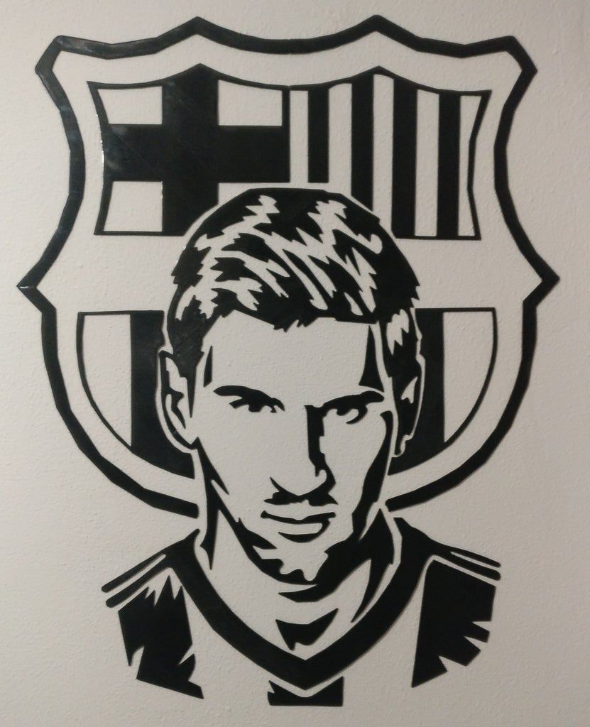 Messi 2D Wall Art by Lars_. Cartoon art drawing, Sillouette art, Tupac art
