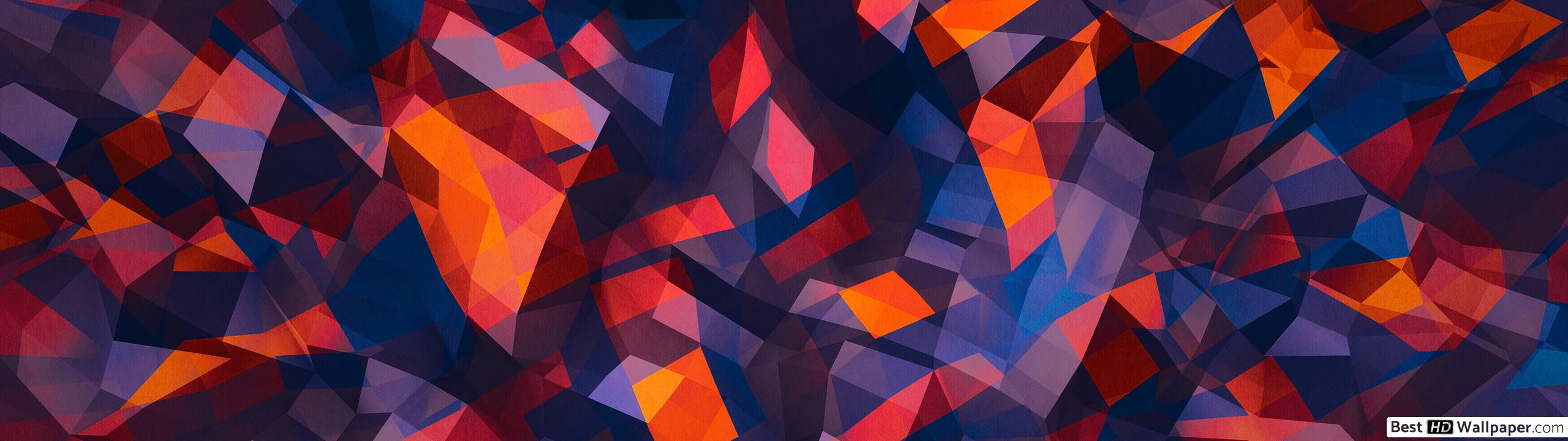 Colorful geometric shapes background HD wallpaper download
