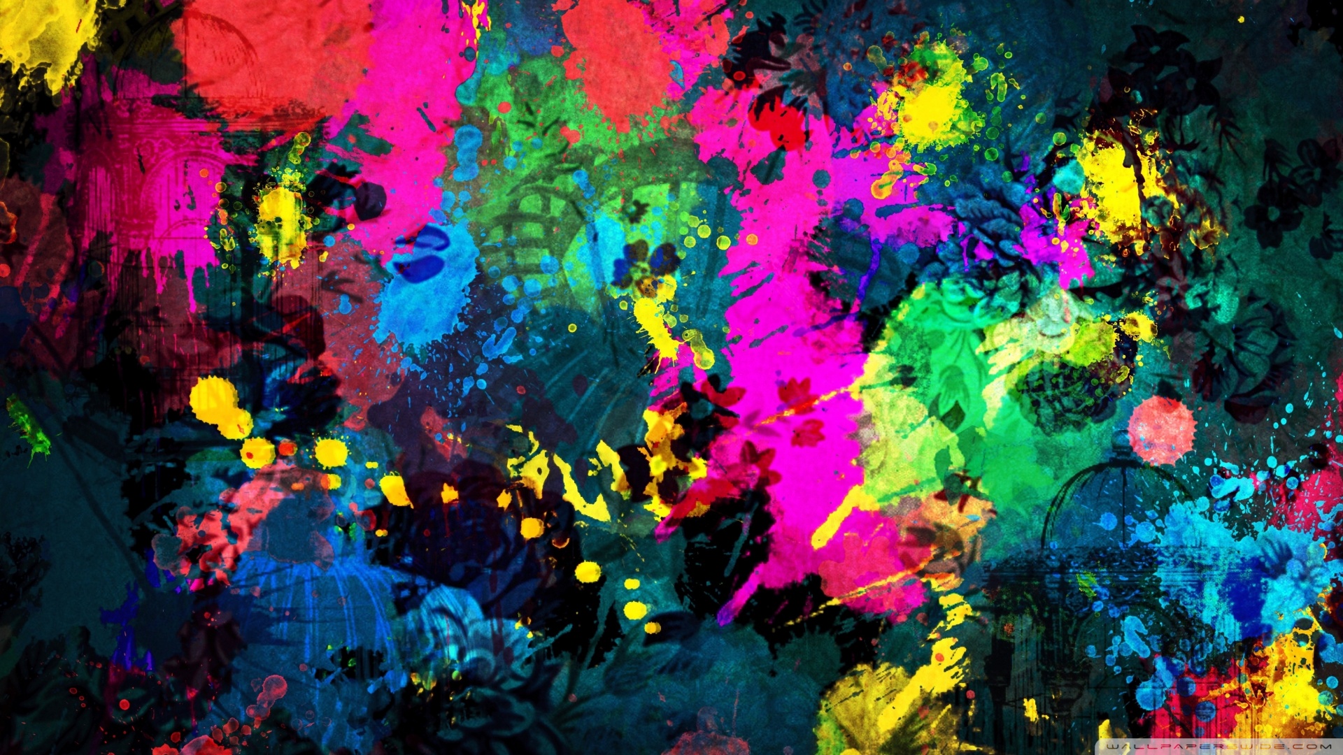 Paint Splat Wallpaper