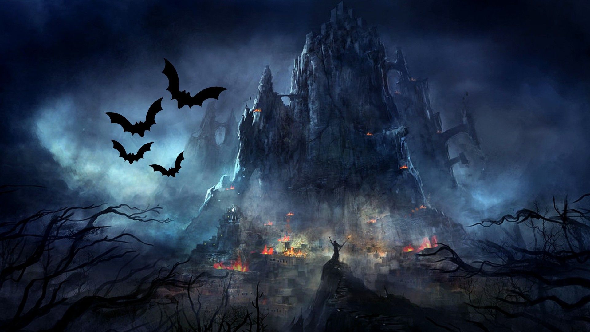 Halloween Bat Dark Wallpapers Wallpaper Cave