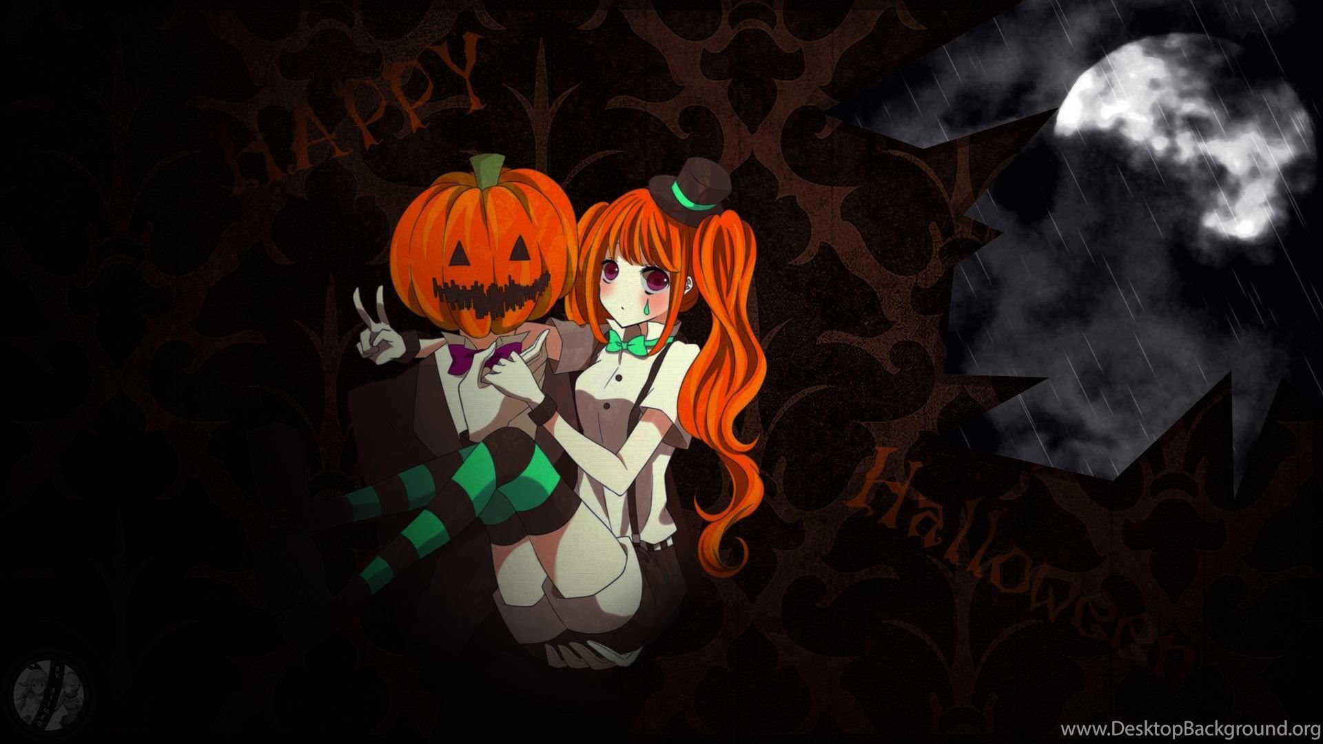 Happy Halloween Anime Wallpaper By Siimeo Desktop Background