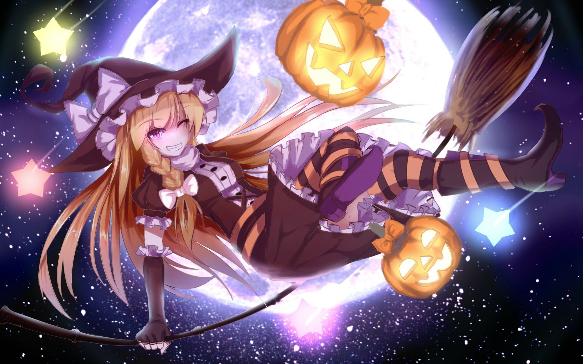Halloween Anime Girl Wallpaper Free Halloween Anime Girl Background