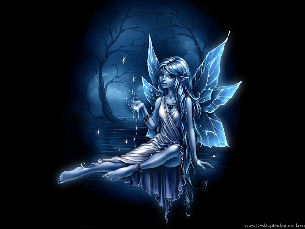 Download Blue Fairy Fantasy Angel Wallpaper 1400×1050 Full HD Desktop Background