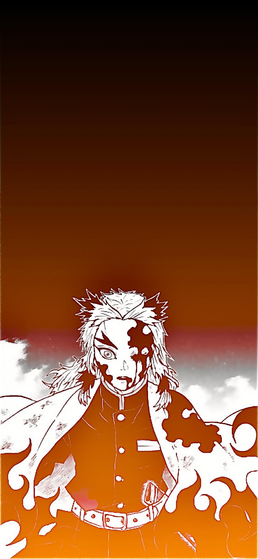 MANGASPOILERS) Rengoku Phone Wallpaper I made: KimetsuNoYaiba