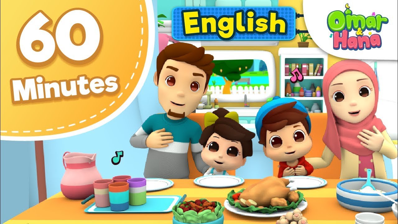 Omar & Hana Minutes Compilation. Islamic Cartoons for Kids