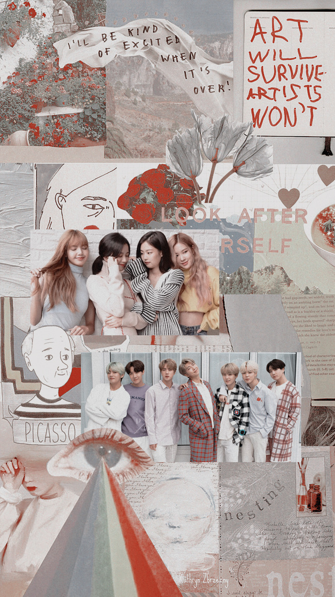 Bts And Blackpink Wallpaper Aesthetic