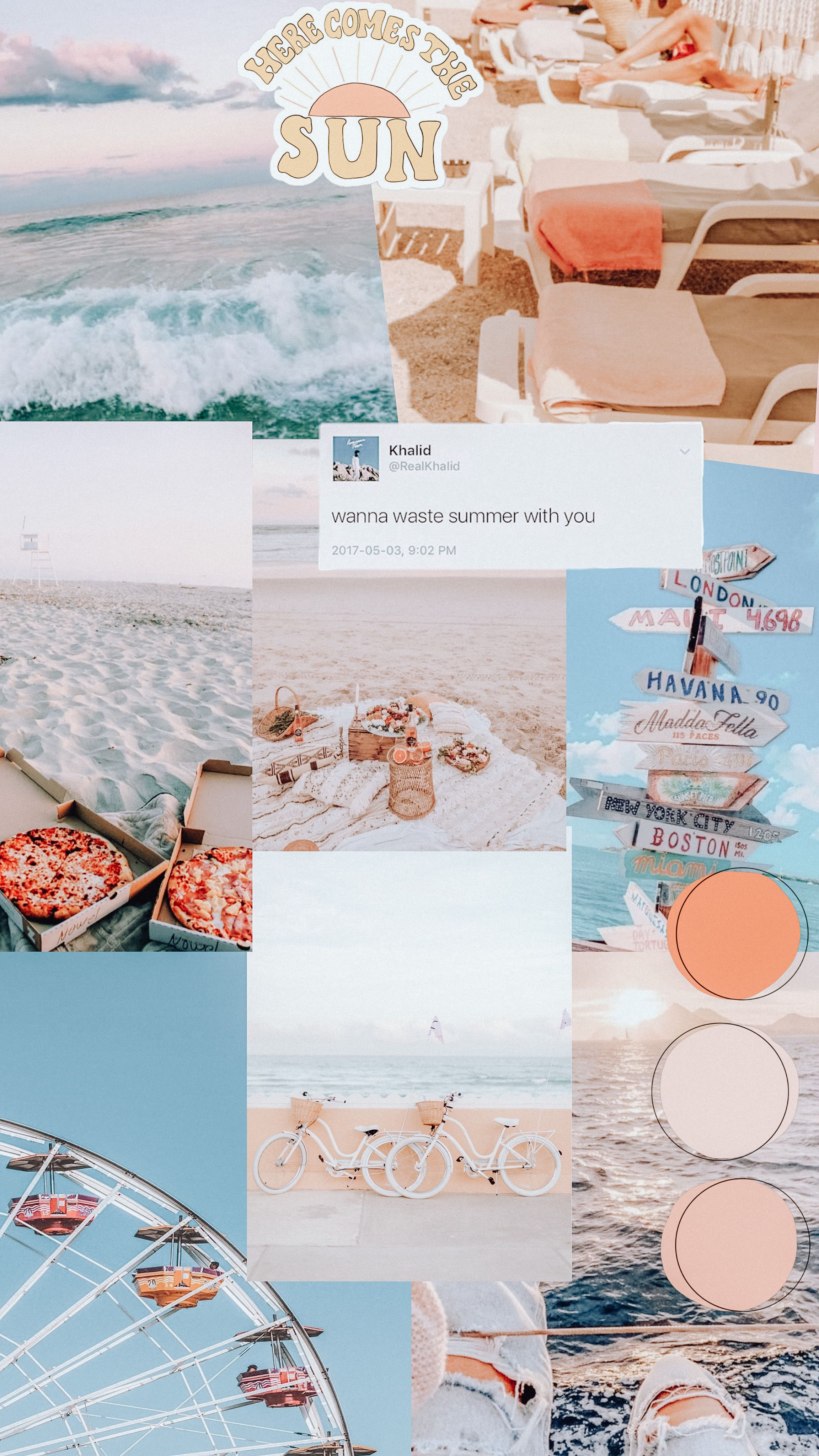 summer theme wallpaper. Aesthetic desktop wallpaper, iPhone wallpaper image, Abstract iphone wallpaper