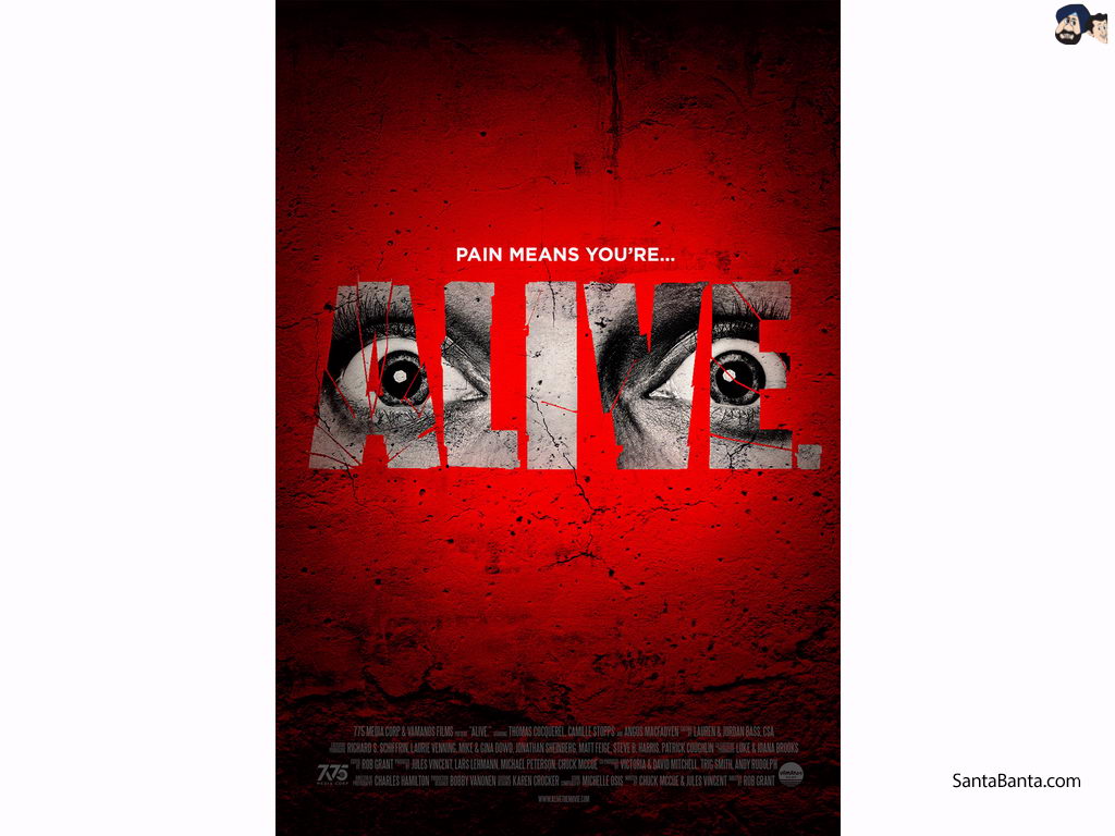 Official poster of Hollywood film, `Alive`