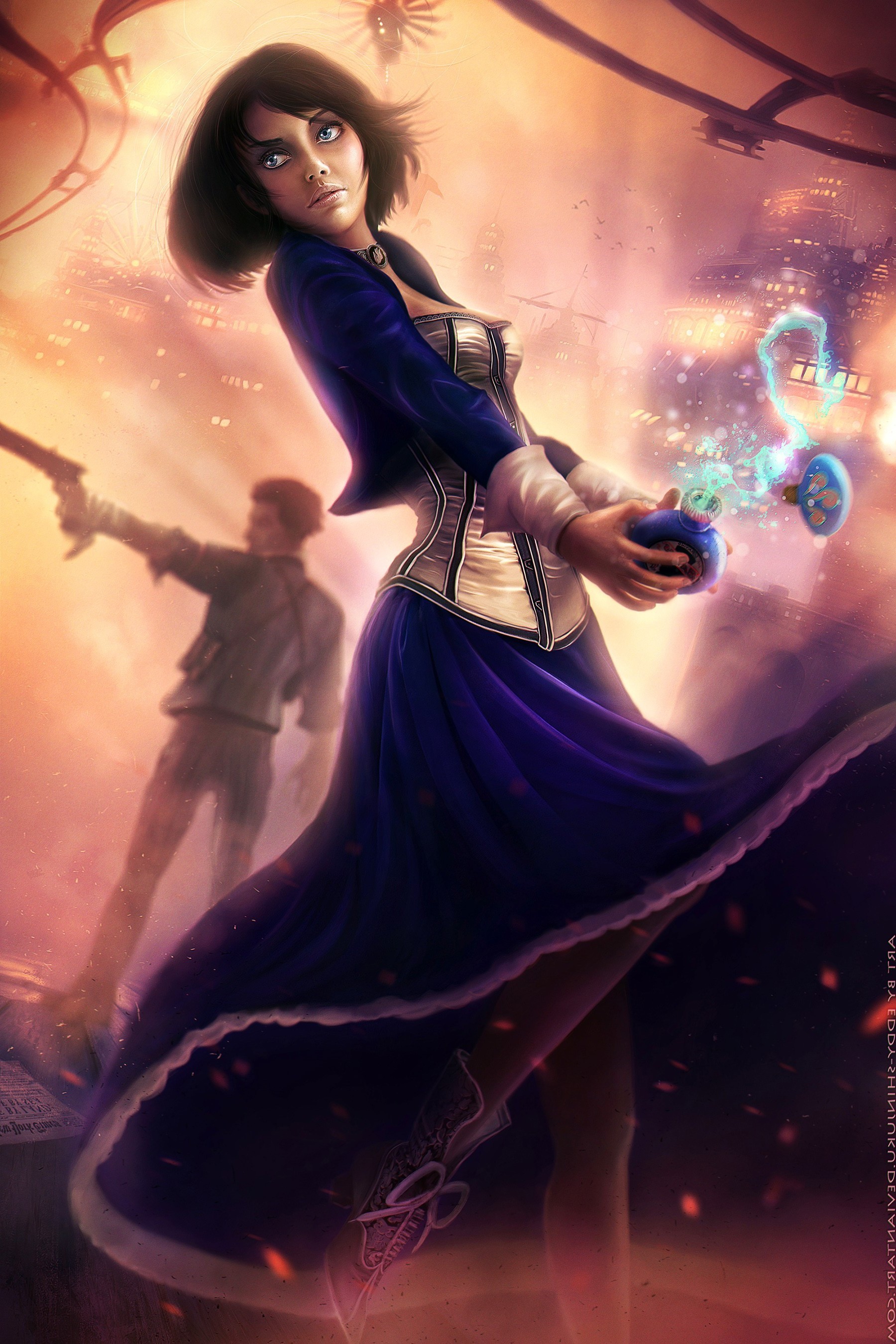 video games booker dewitt bioshock bioshock infinite elizabeth bioshock wallpaper