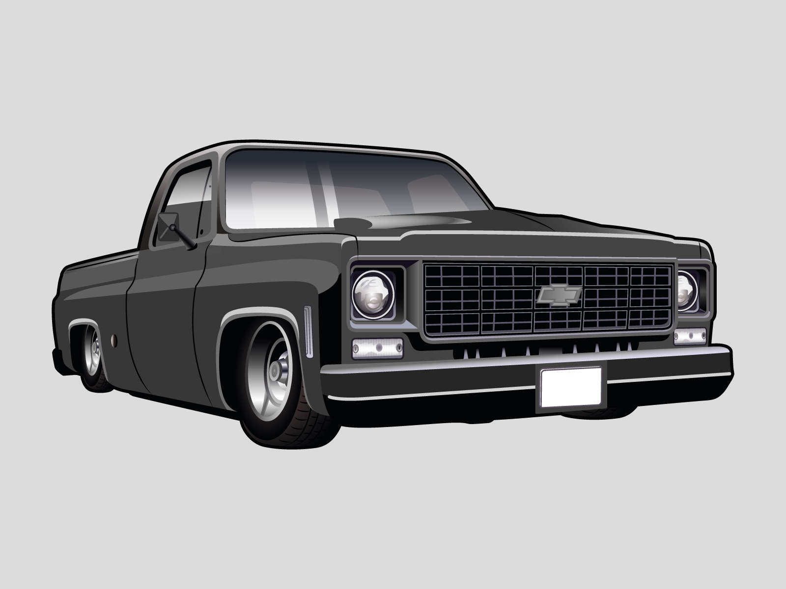 Chevrolet Square Body Pickup Illustration