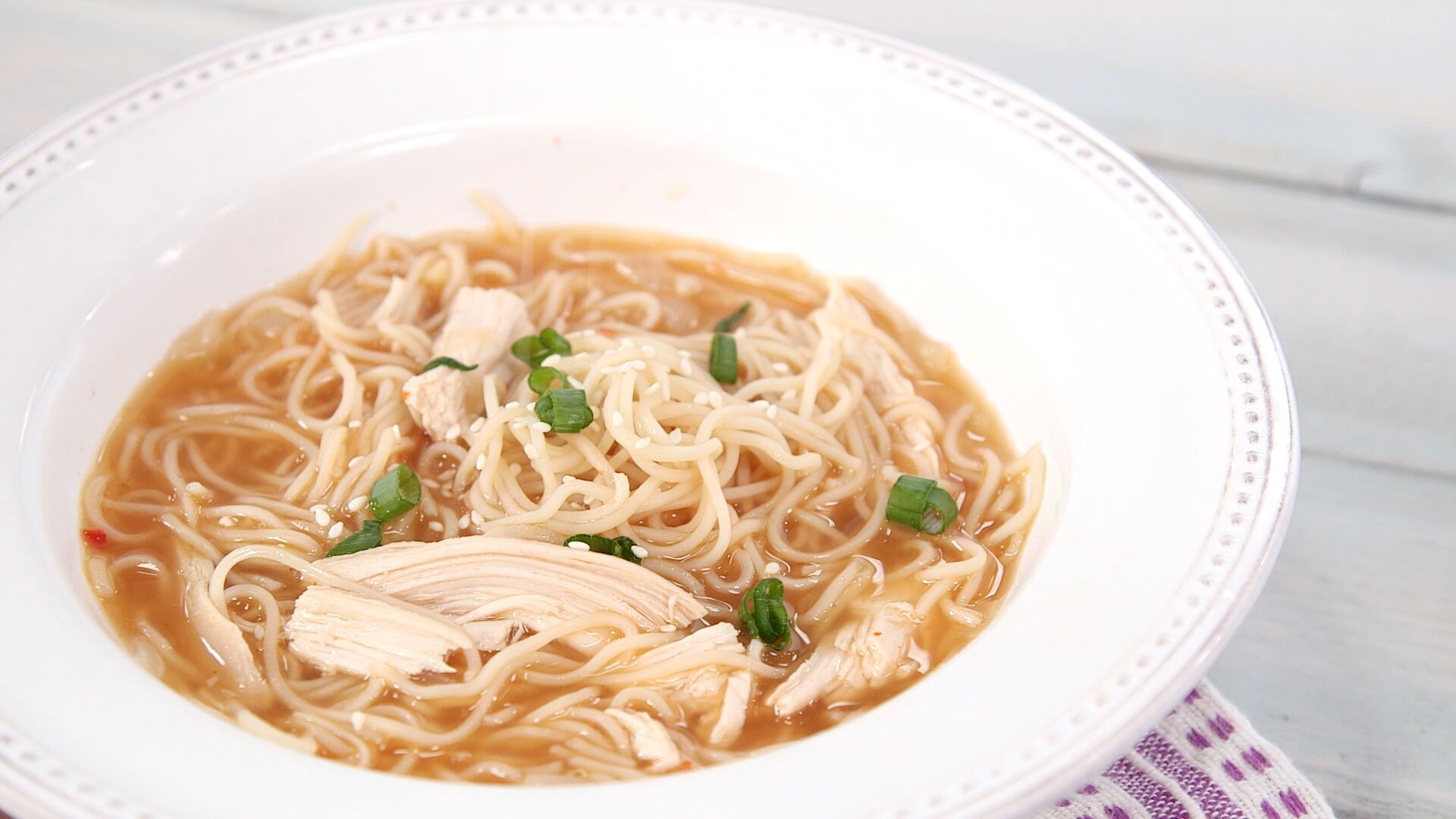 Sriracha Chicken Noodle Soup Recipe