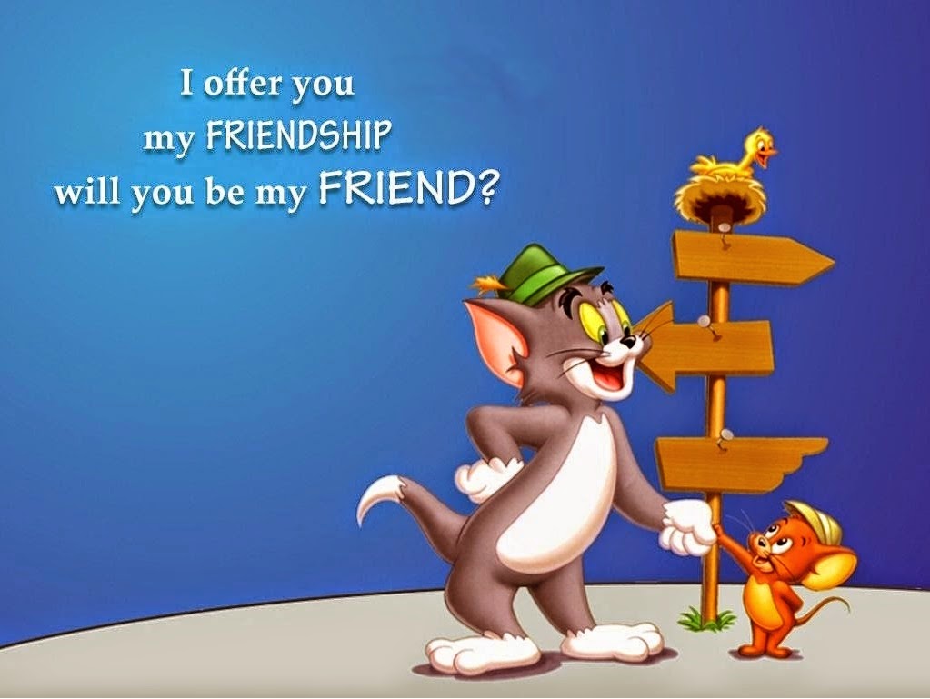 Happy Friendship Day 2014 Creative Amazing Animated Designed Wallpaper For Free Download