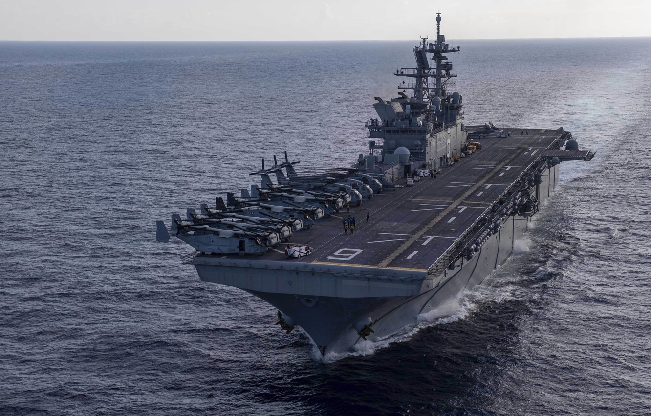 Wallpaper USS America, Amphibious assault ship, LHA - for desktop, section оружие